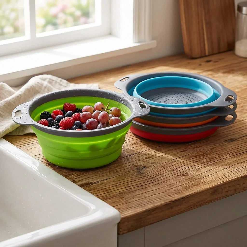 Best foldable round silicone strainer - strainers | 2026 | fast shipping