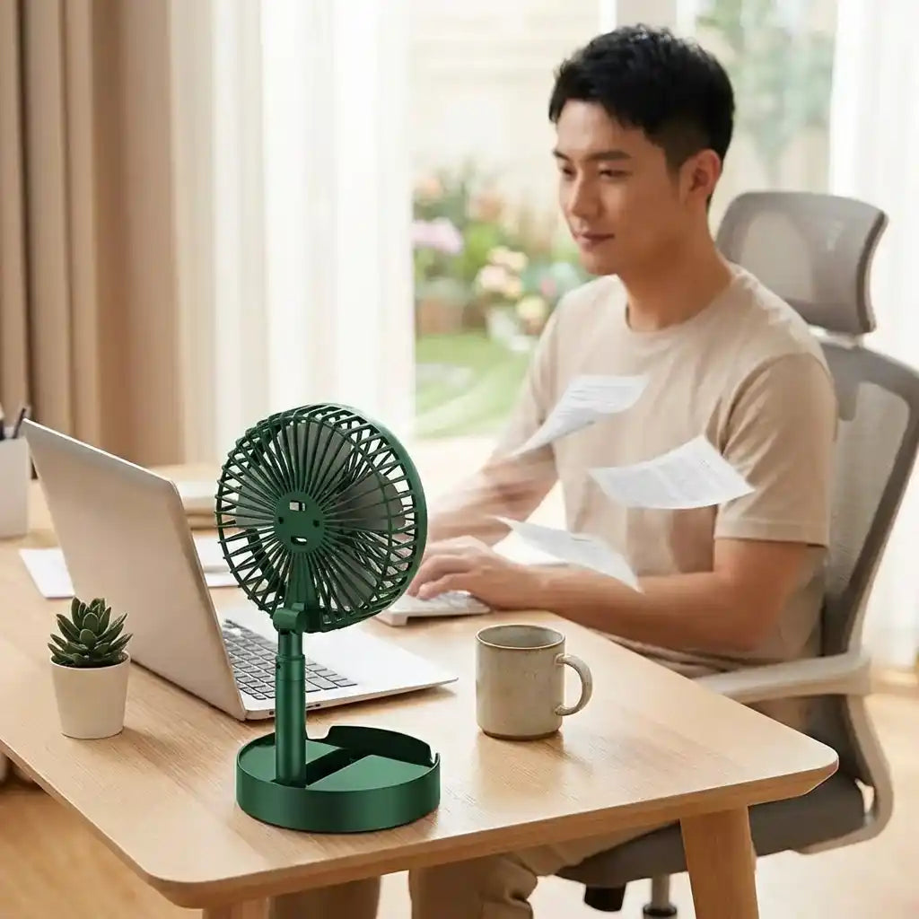 Best foldable telescopic fan - desk & pedestal fans | 2026 | fast shipping