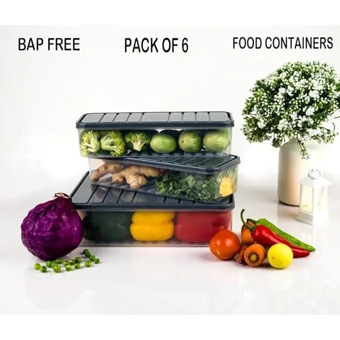 Fridge Storage Boxes (Pack of 6) Home & Kitchen