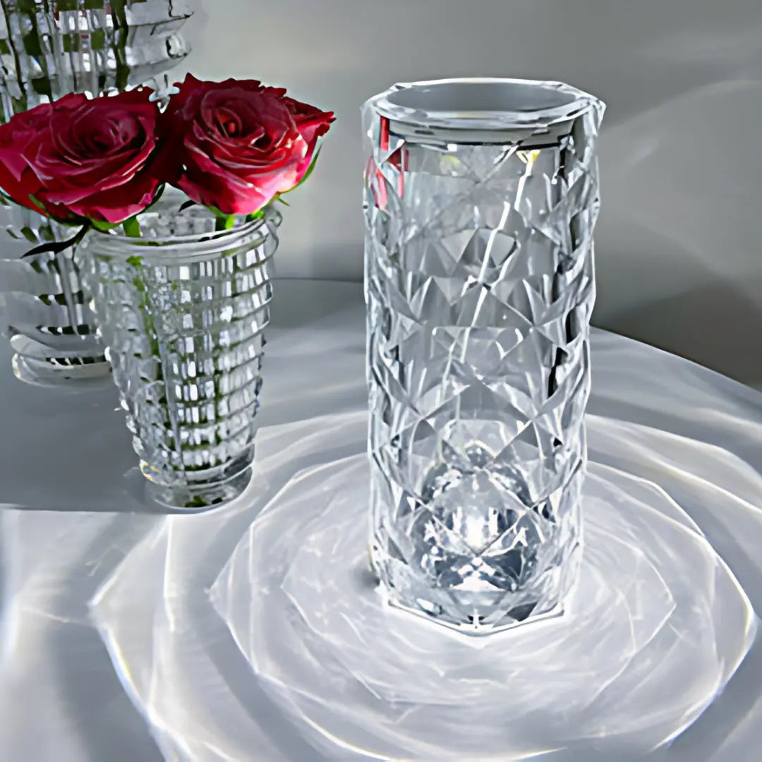 16 Color Changing Rose Crystal Diamond Table Lamp