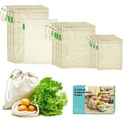 Fruit Bags For Vegetables And Fruits Reusable (Pack of 6) Home Accessories