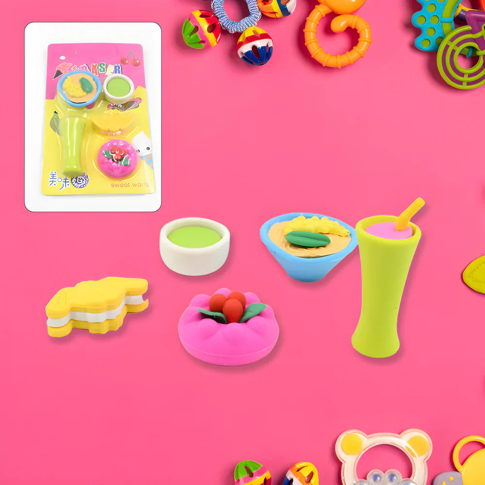 Best fruit shape erasers set - column stands | 2025 | fast shipping
