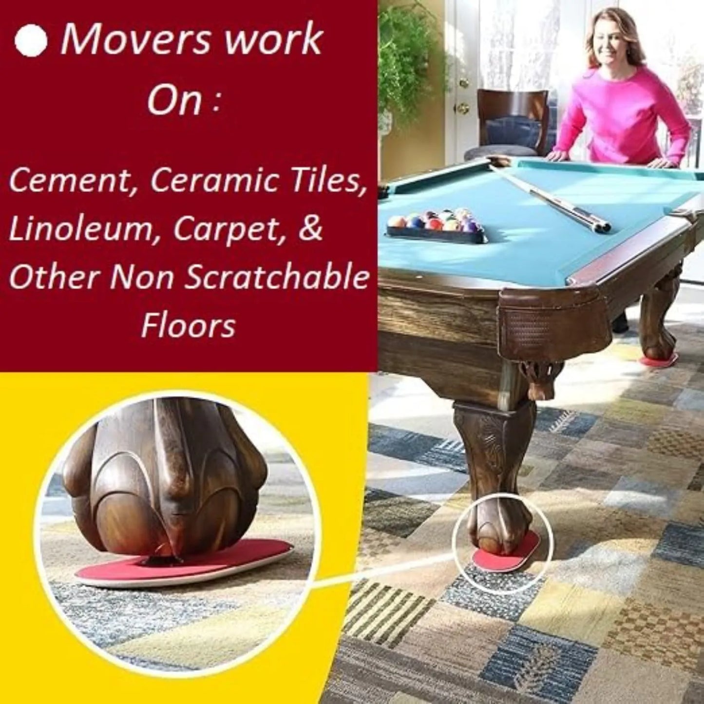 Furniture Slider for carpet (4 Pic) Home Improvement