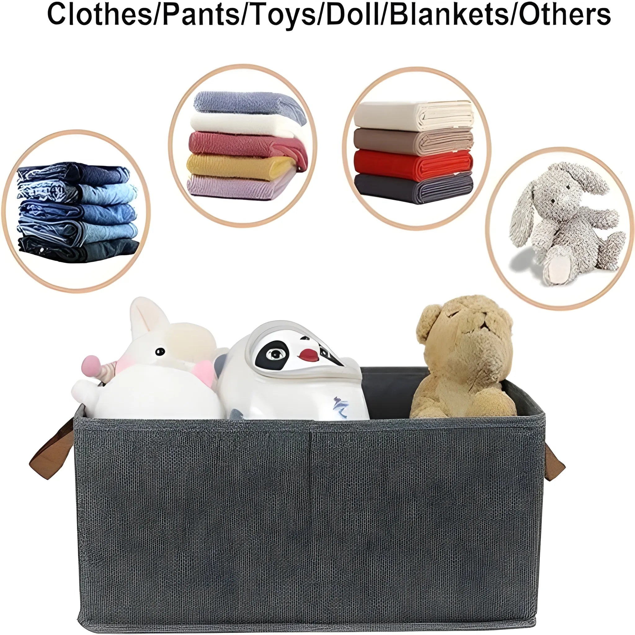 Flexi Fold Large Cloth Basket (Set of 2)