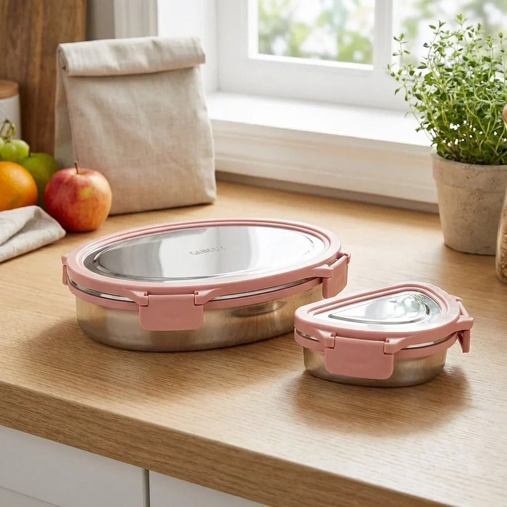Best ganesh classy 2-piece lunch box set - containers | 2026 | fast shipping