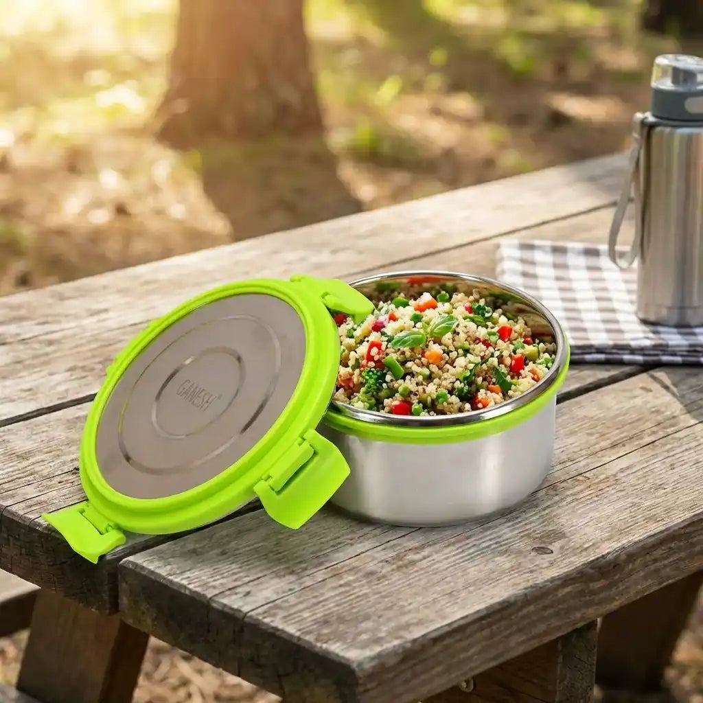 Best ganesh solo round lunch box - food storage containers | 2026 | fast shipping