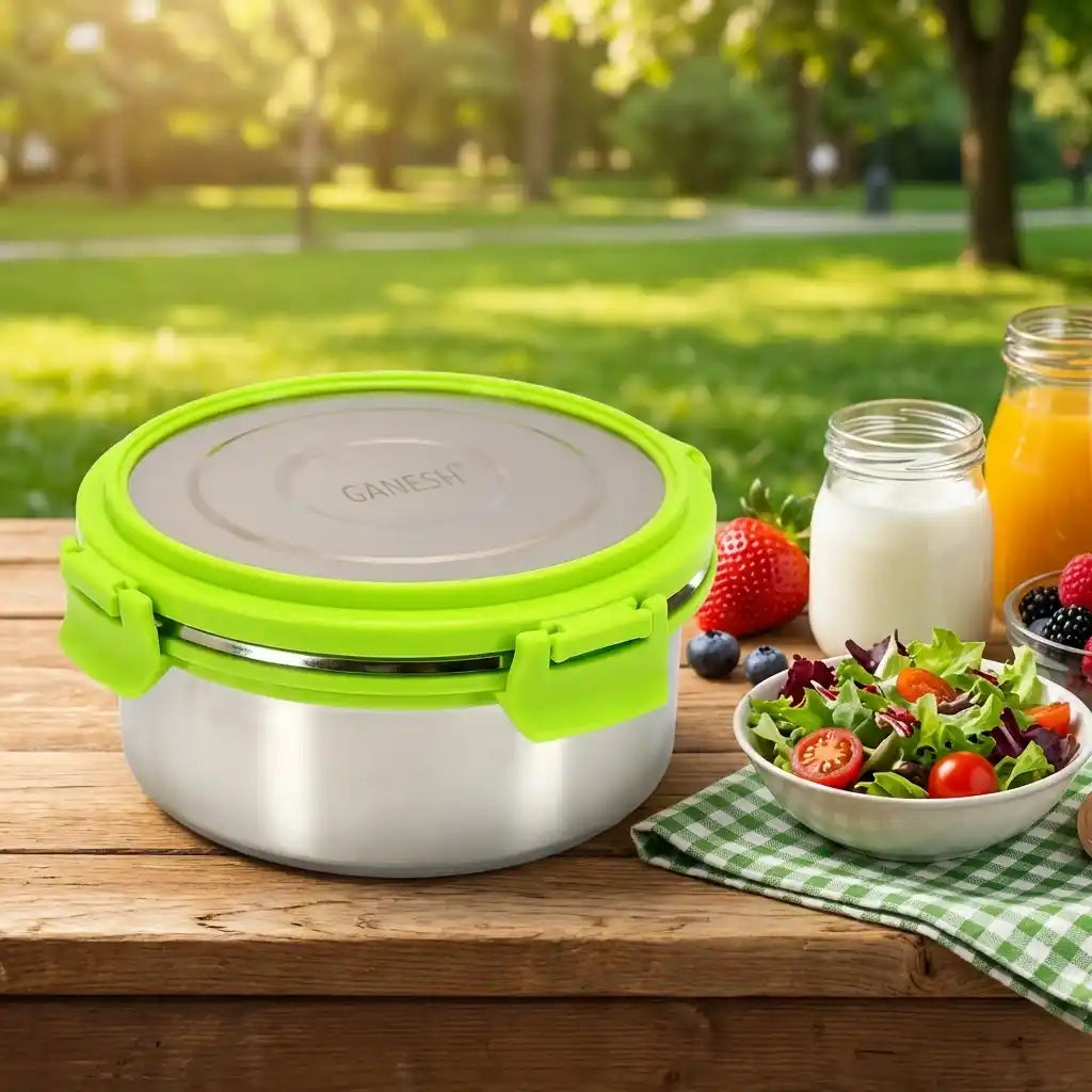 Best ganesh solo round lunch box - food storage containers | 2026 | fast shipping
