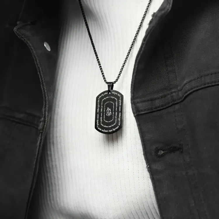 Ganpati Shlok Pendant with Chain