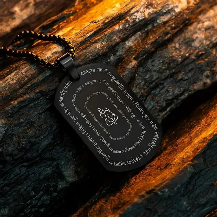 Ganpati Shlok Pendant with Chain