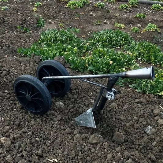 Garden Tool Supporter with Double Wheels Black garden & outdoor