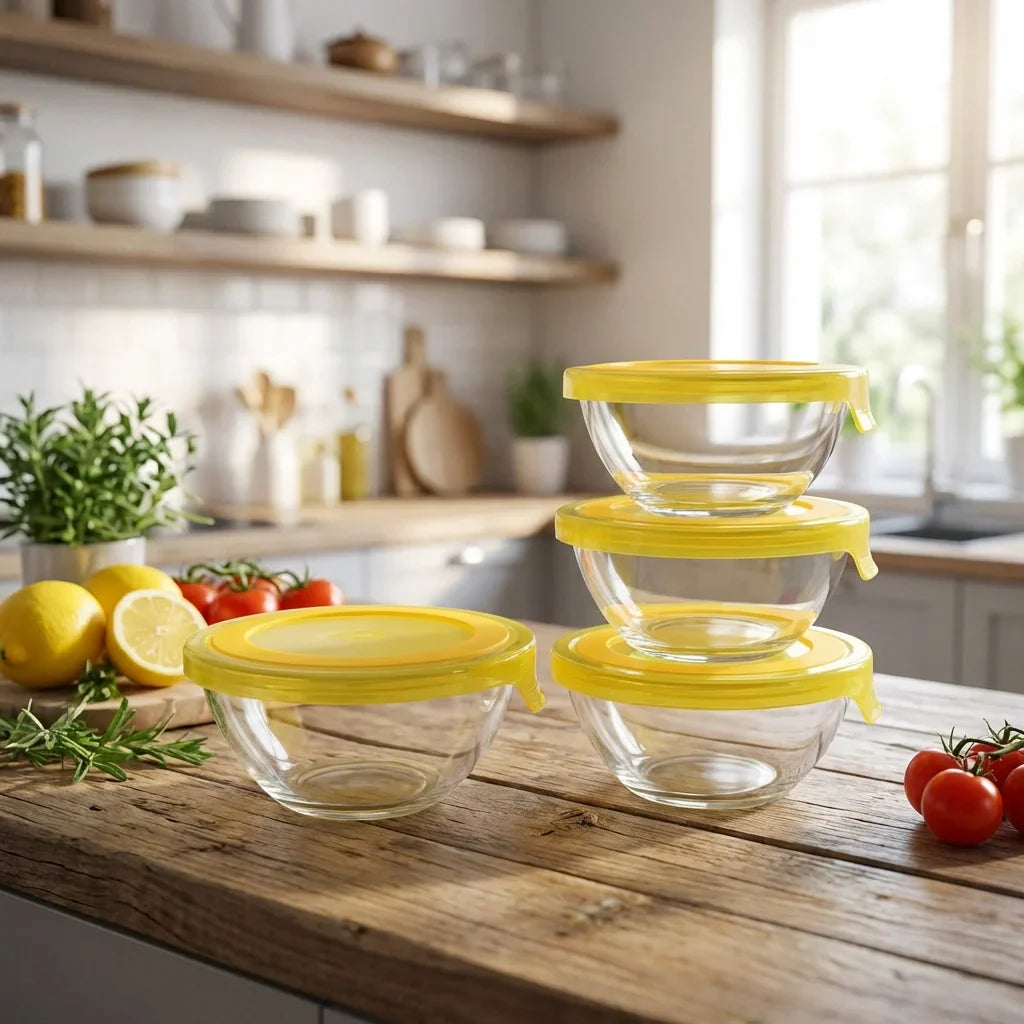 Best glass bowl set mixing (3 pcs) - food storage containers | 2026 | fast shipping