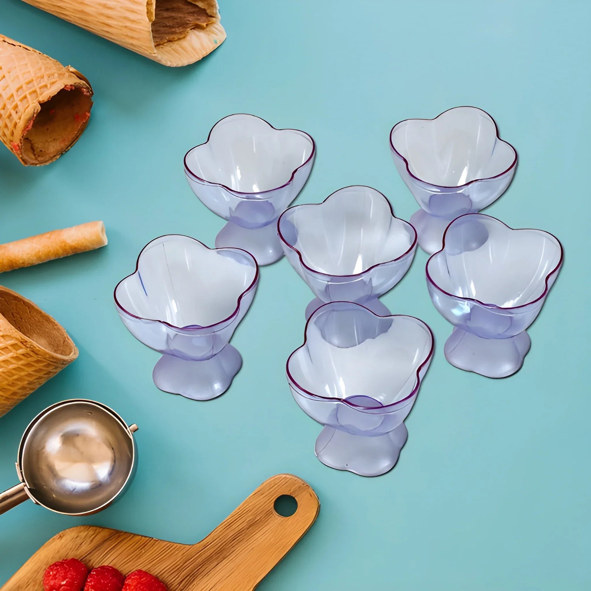 Glass Dessert Bowl Set - Home & Kitchen