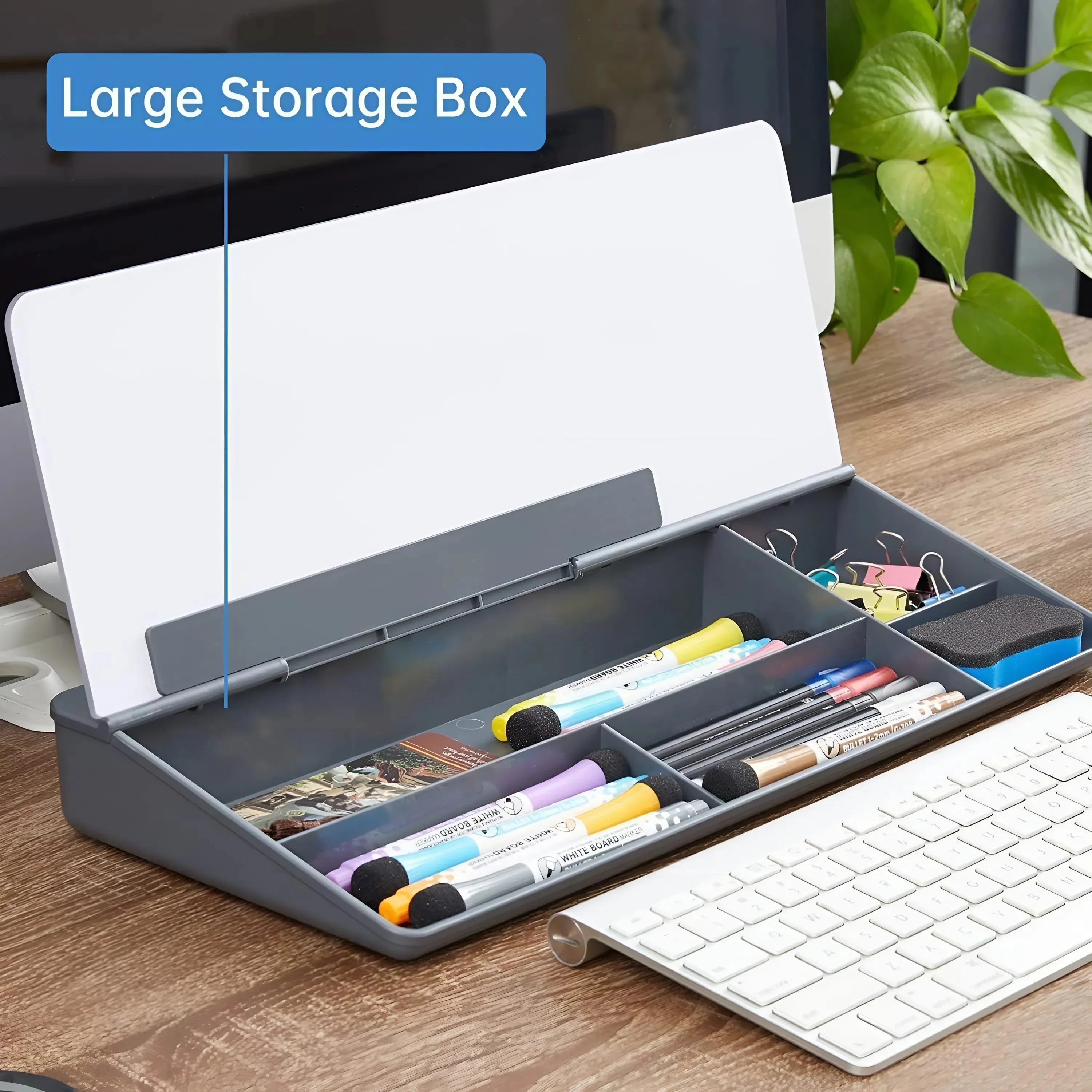 Glass Dry Erase Desk Organizer Home Accessories