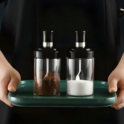 Glass Spice Dispenser Jar - Home & Kitchen