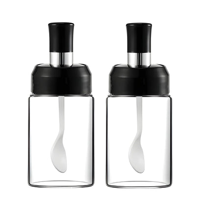 Glass Spice Dispenser Jar - Home & Kitchen