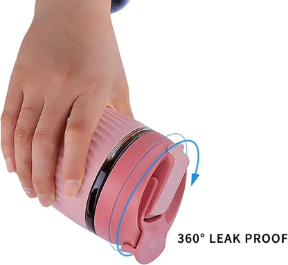 Glass Tumbler with Airtight Lid and Straw Water Bottles