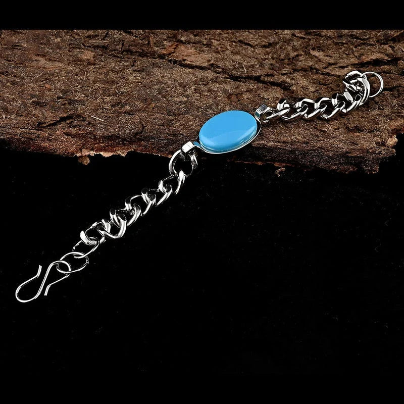 Gleaming Beads & Silver Plated Men’s Bracelet jewelry