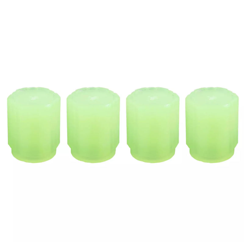 Glow Tyre Valve Cap for Car (Cylinder) PACK OF 4