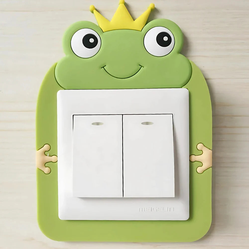 Glowing Cartoon Power Socket Stickers (Pack of 2)