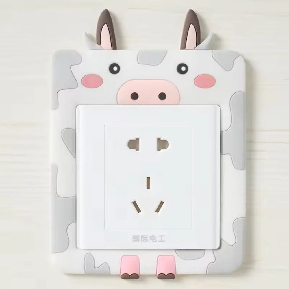 Glowing Cartoon Power Socket Stickers (Pack of 2) Home Improvement