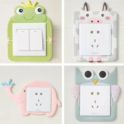 Glowing Cartoon Power Socket Stickers (Pack of 2) Home Improvement