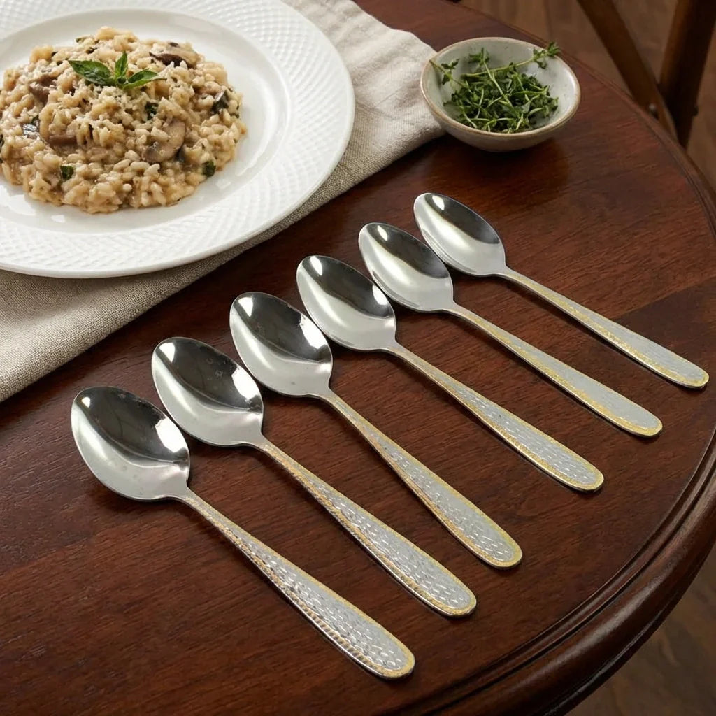 Best gold bordered steel spoons - 2026 | fast shipping
