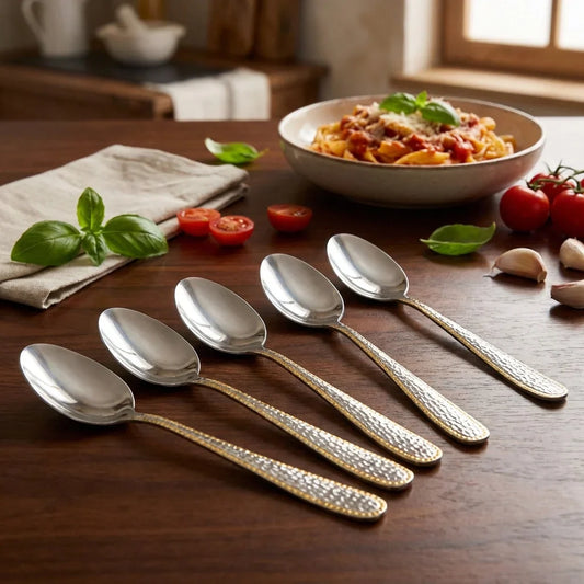 Best gold bordered steel spoons - 2026 | fast shipping