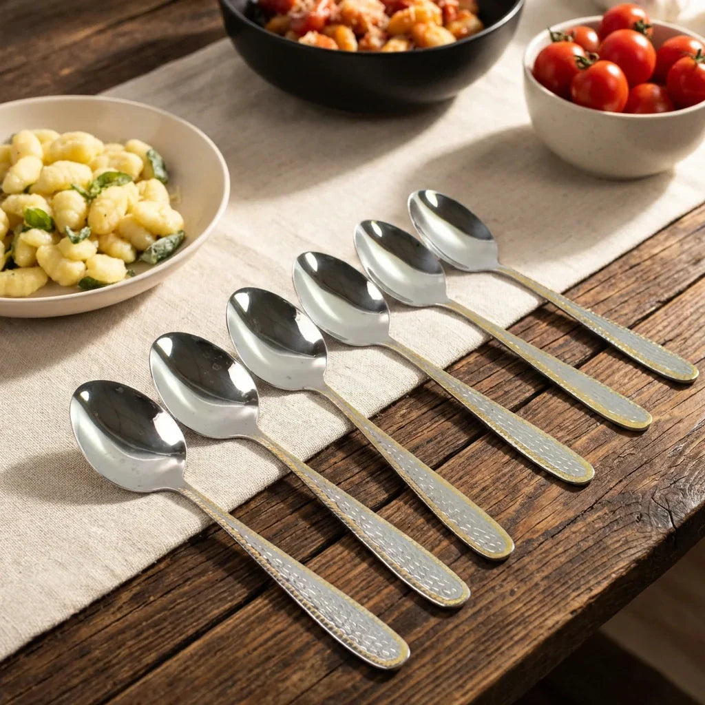 Best gold bordered steel spoons - 2026 | fast shipping