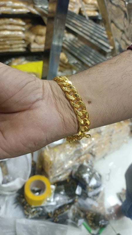 Gold Cuban Bracelet Men jewelry