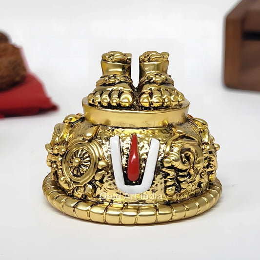 Gold Plated Balaji Padukas