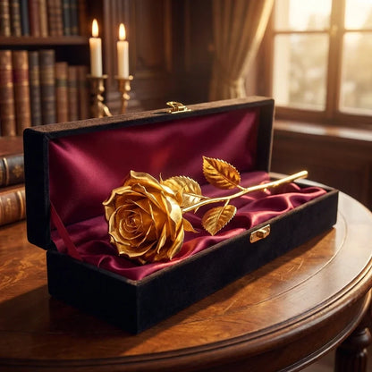 Artificial Golden Rose Gifts for Girls