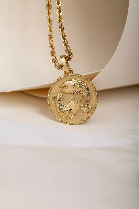 Gold Plated Zodiac Sign Necklace jewelry