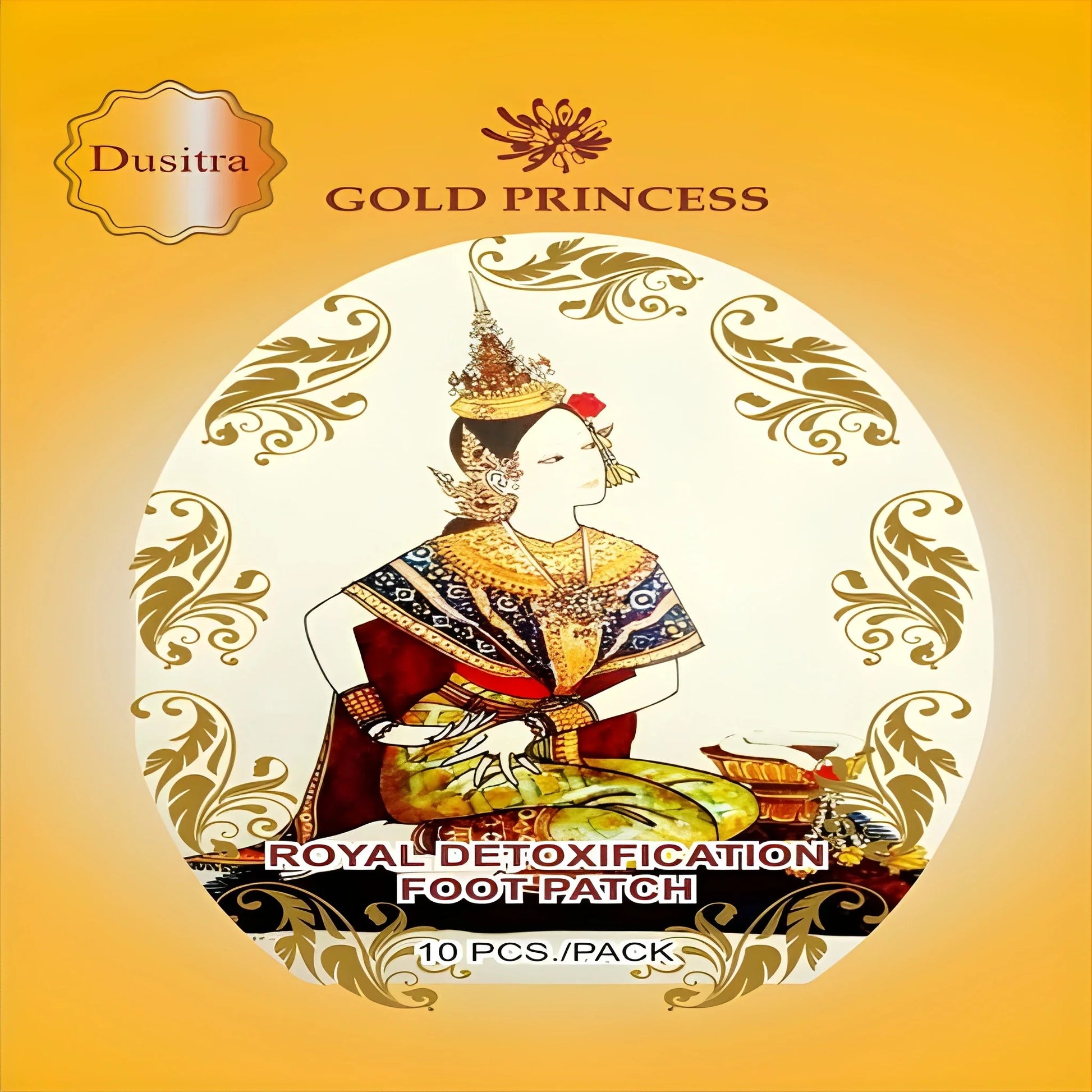 Gold Princess Royal Foot Patches