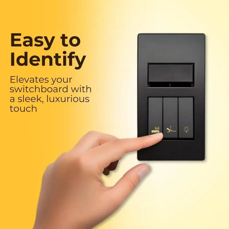 Gold Switch Stickers Home Improvement