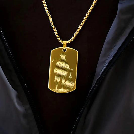 Golden Hanuman Chalisha Pendant jewelry