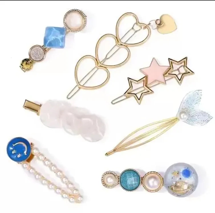 Gracious Pearl Gold Plated Hairclip