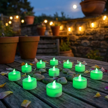 Best green flameless led tealights - candles | 2026 | fast shipping