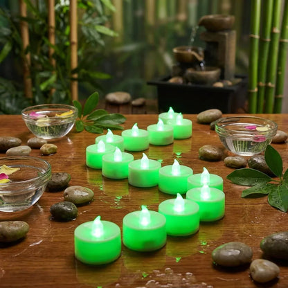 Best green flameless led tealights - candles | 2026 | fast shipping