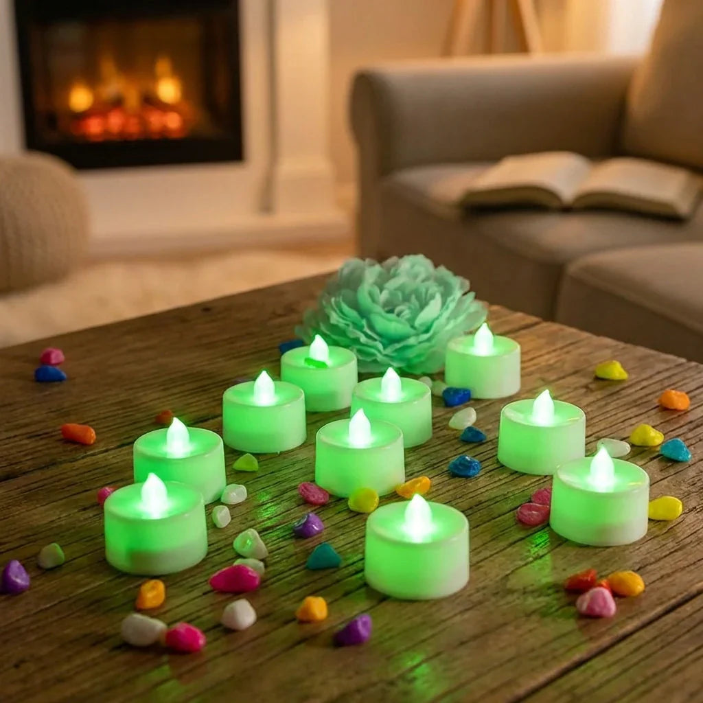Best green flameless led tealights - candles | 2026 | fast shipping