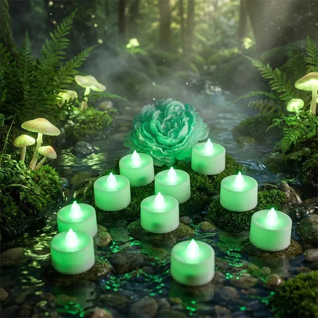Best green flameless led tealights - candles | 2026 | fast shipping