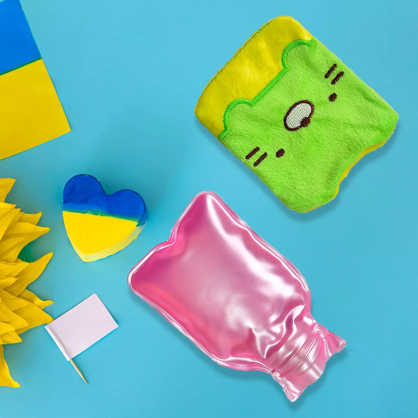 Best green kitty hot water bag with cover - heating pads | 2025 | fast shipping