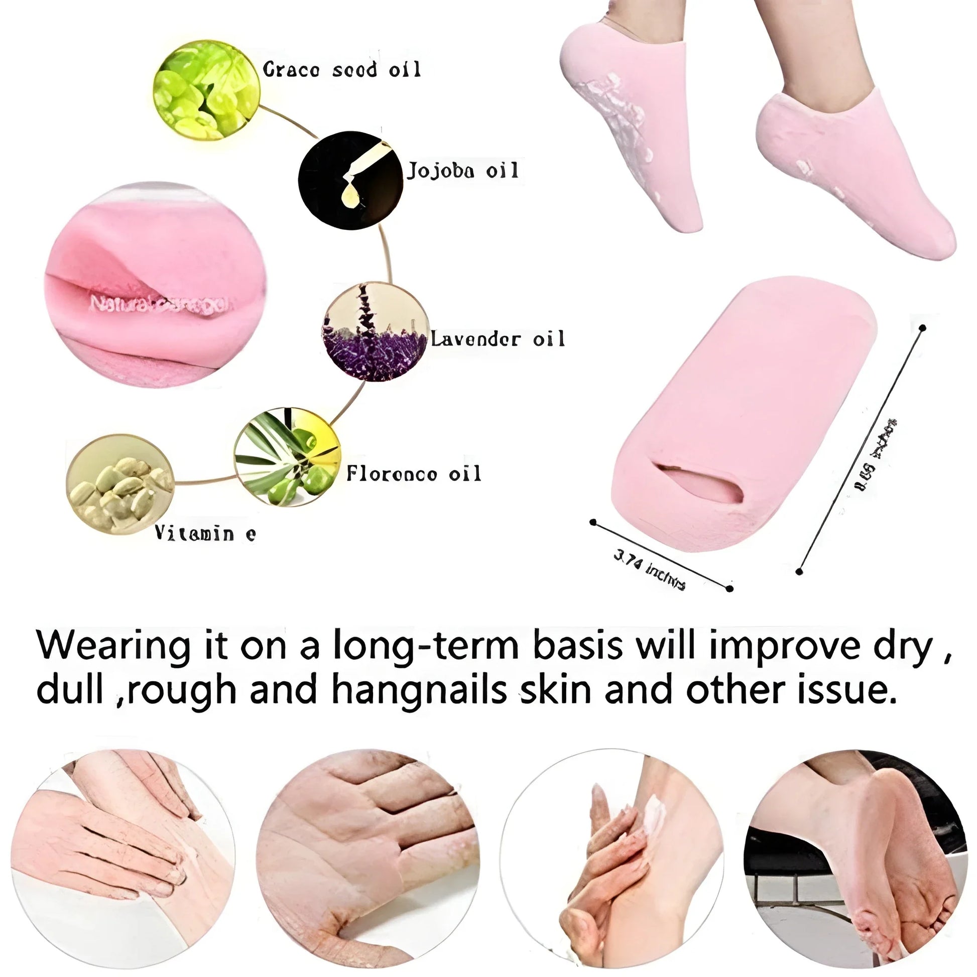 Grip Yoga Moisturizing Socks