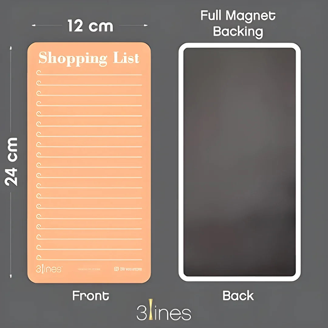 Grocery Shopping List Fridge Magnet