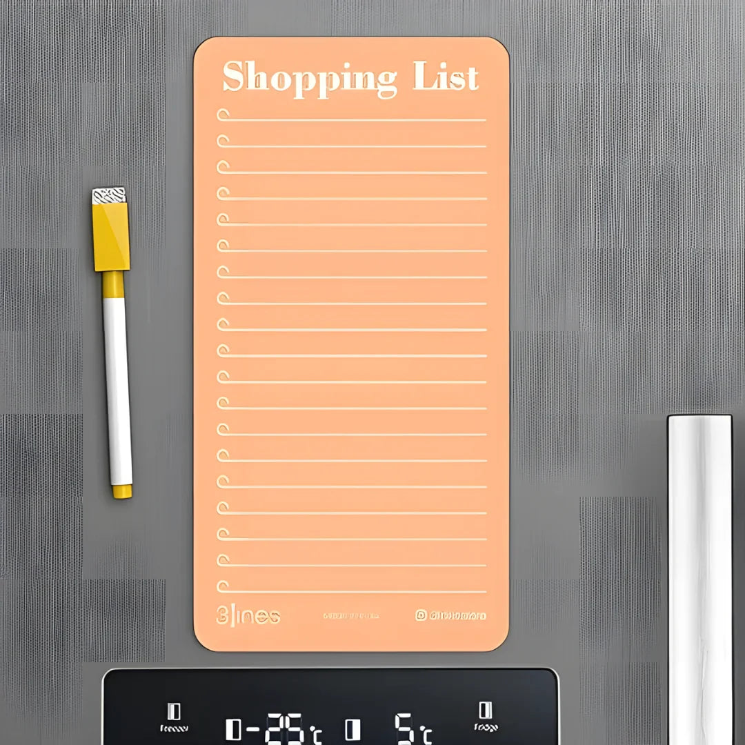 Grocery Shopping List Fridge Magnet