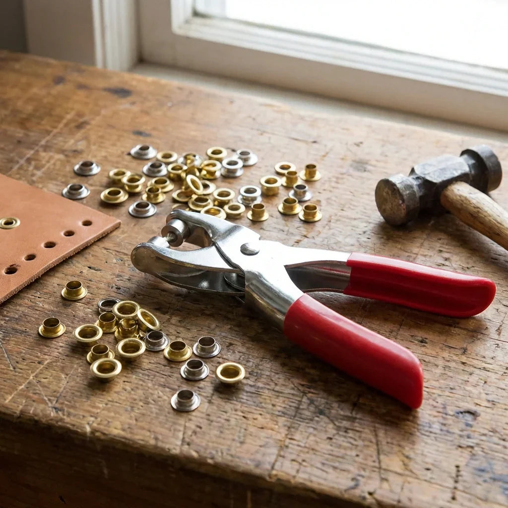 Best grommet setting tool with 25 pcs gold eyelets - grommets | 2026 | fast shipping