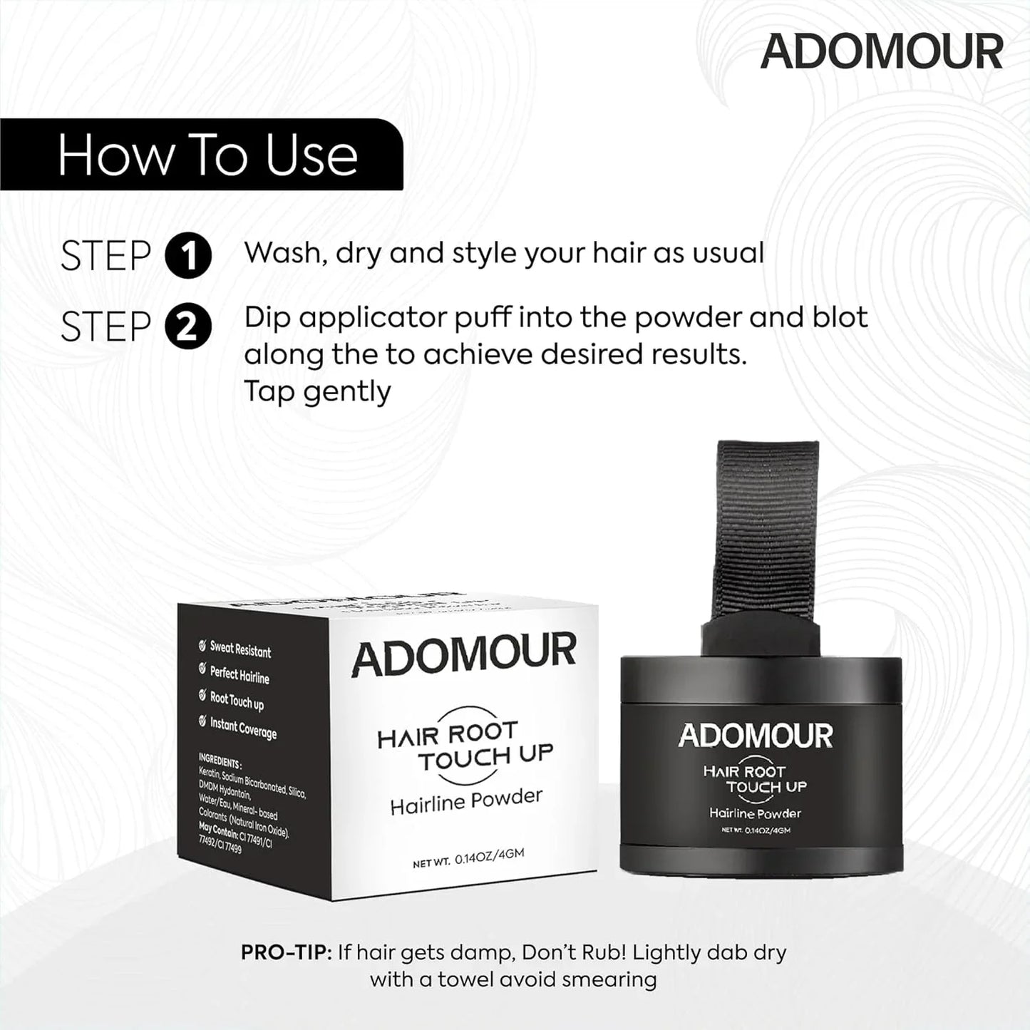 Hair Root Touch Up Hairline Powder 400 gm