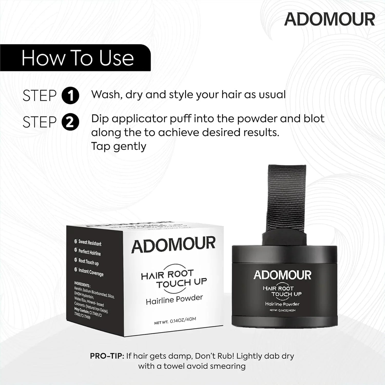 Hair Root Touch Up Hairline Powder 400 gm