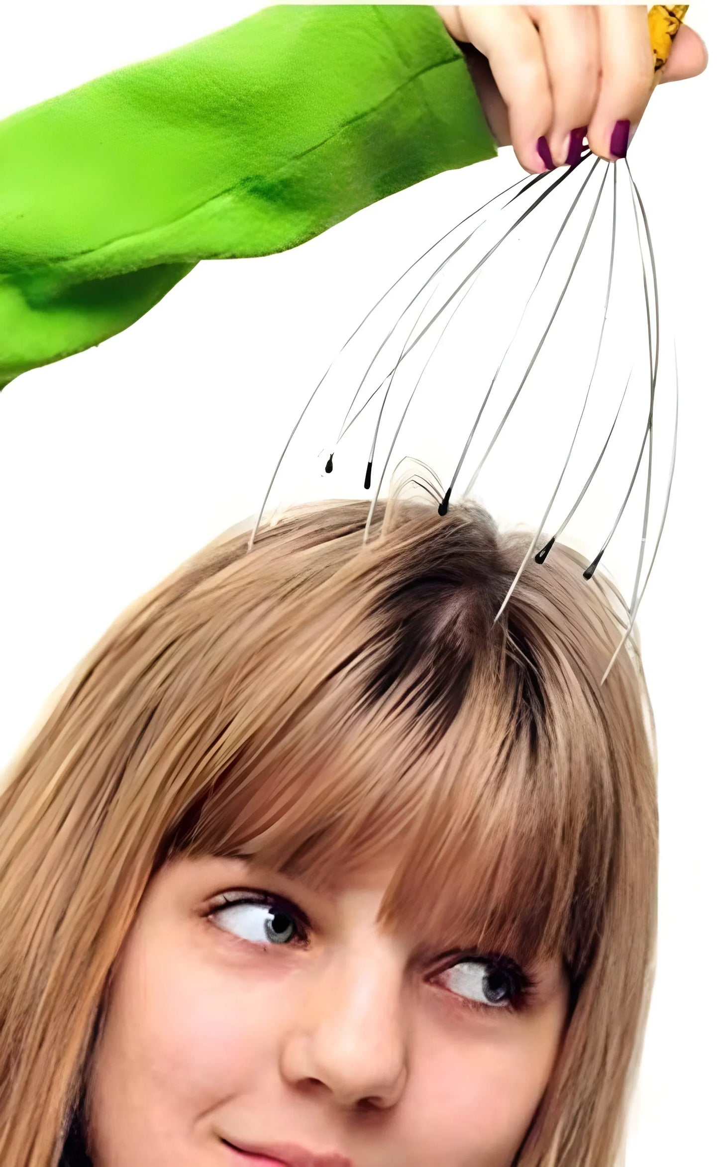 Hand Held Scalp Head Massager Stress Relief - Health & Personal Care