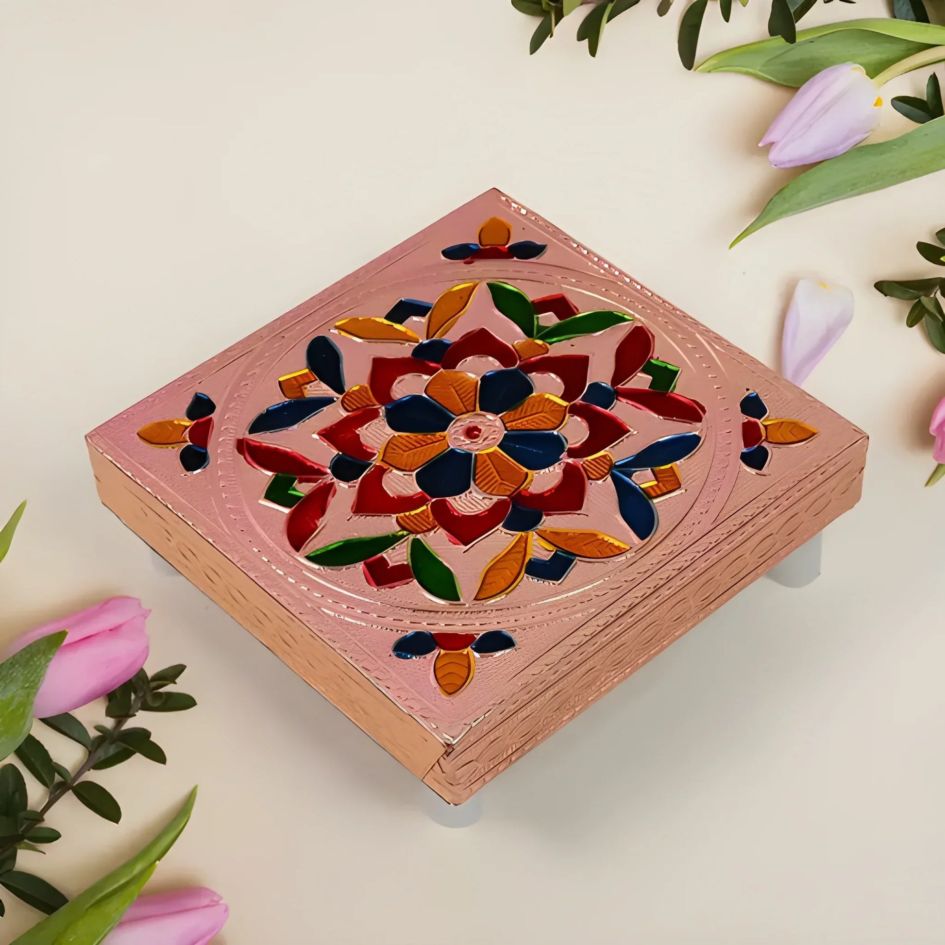 Best hand-painted pooja chowki - religious items | 2025 | fast shipping