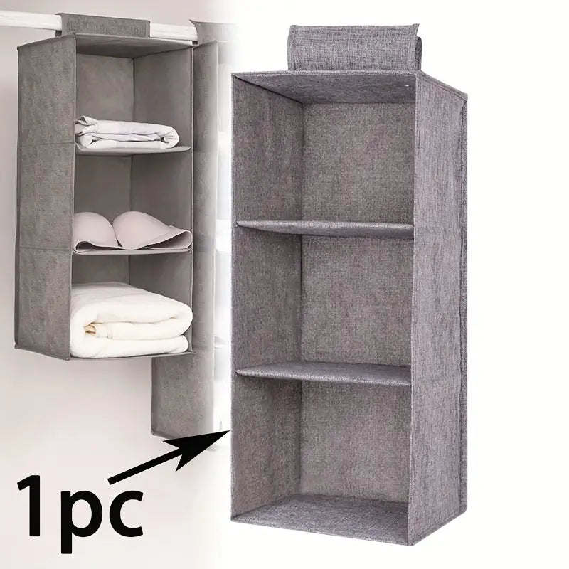 Hanging Wardrobe Organizer 3 Shelves Home Accessories